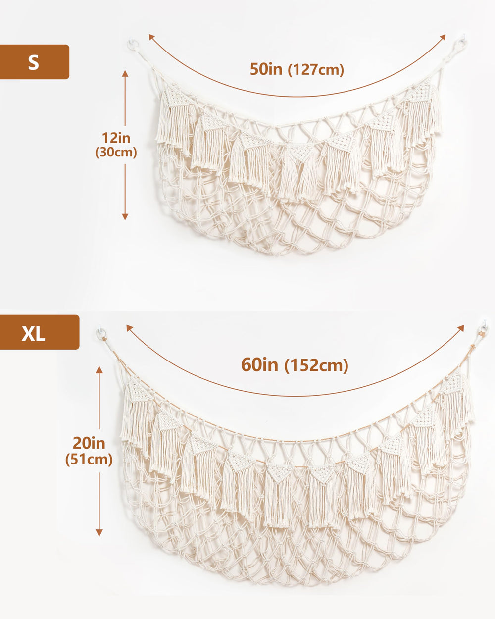 MORCCO white small stuffed animal net blends with nursery decor