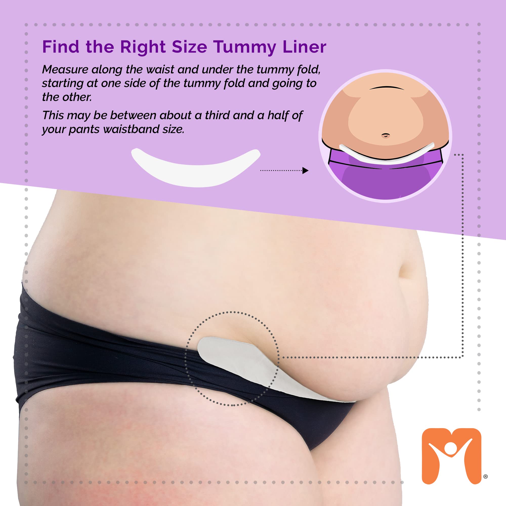 More of Me to Love tummy liner viscose-cotton exterior feels soft and wicks moisture