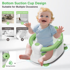 MoreFeel bath seat features soft cushion for gentle, comfortable support.
