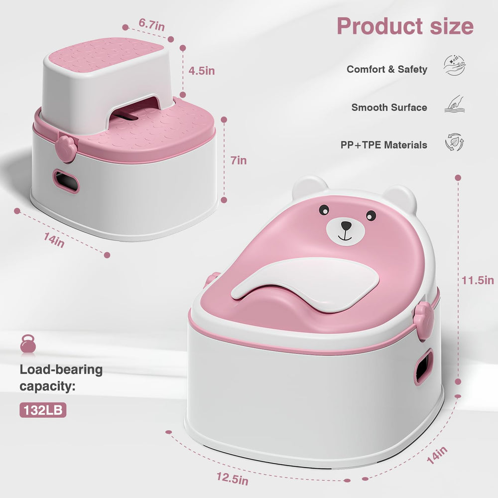 MoreFeel bear-design potty appeals to toddlers, making training feel friendly.