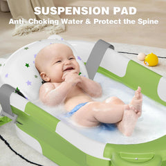 MoreFeel collapsible bathtub folded for compact storage