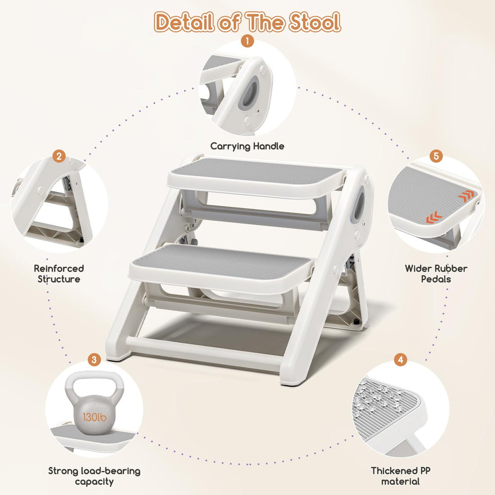 MoreFeel independence-encouraging stool makes kitchen and bathroom tasks easier for kids.