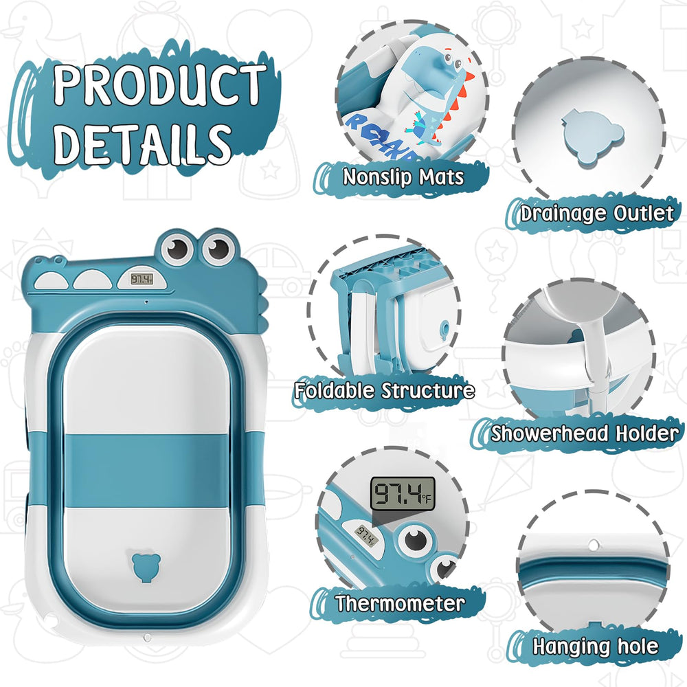 MoreFeel infant bath thermometer display shows safe water temperature at a glance