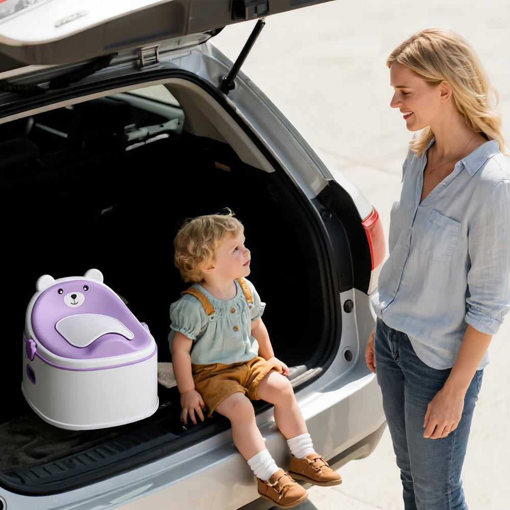MoreFeel portable step stool with handles for travel and on-the-go training.