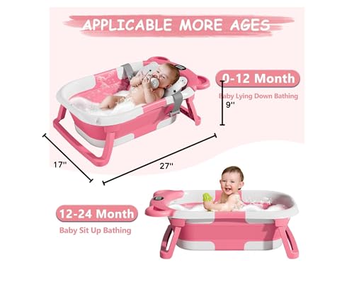 MoreFeel portable travel tub folds flat for on the go baths.