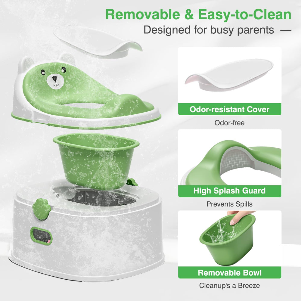 MoreFeel removable potty bowl for quick hygienic cleaning
