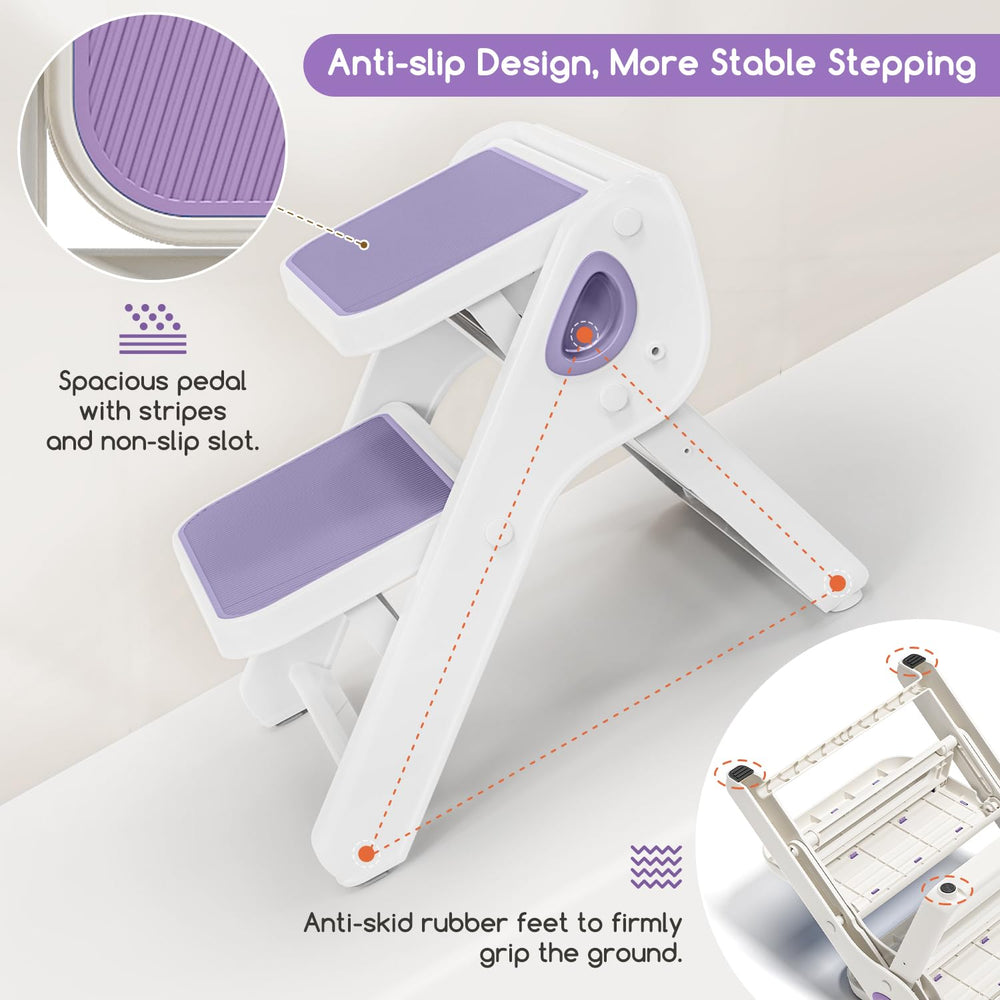 MoreFeel bathroom sink use stool providing steadier handwashing.