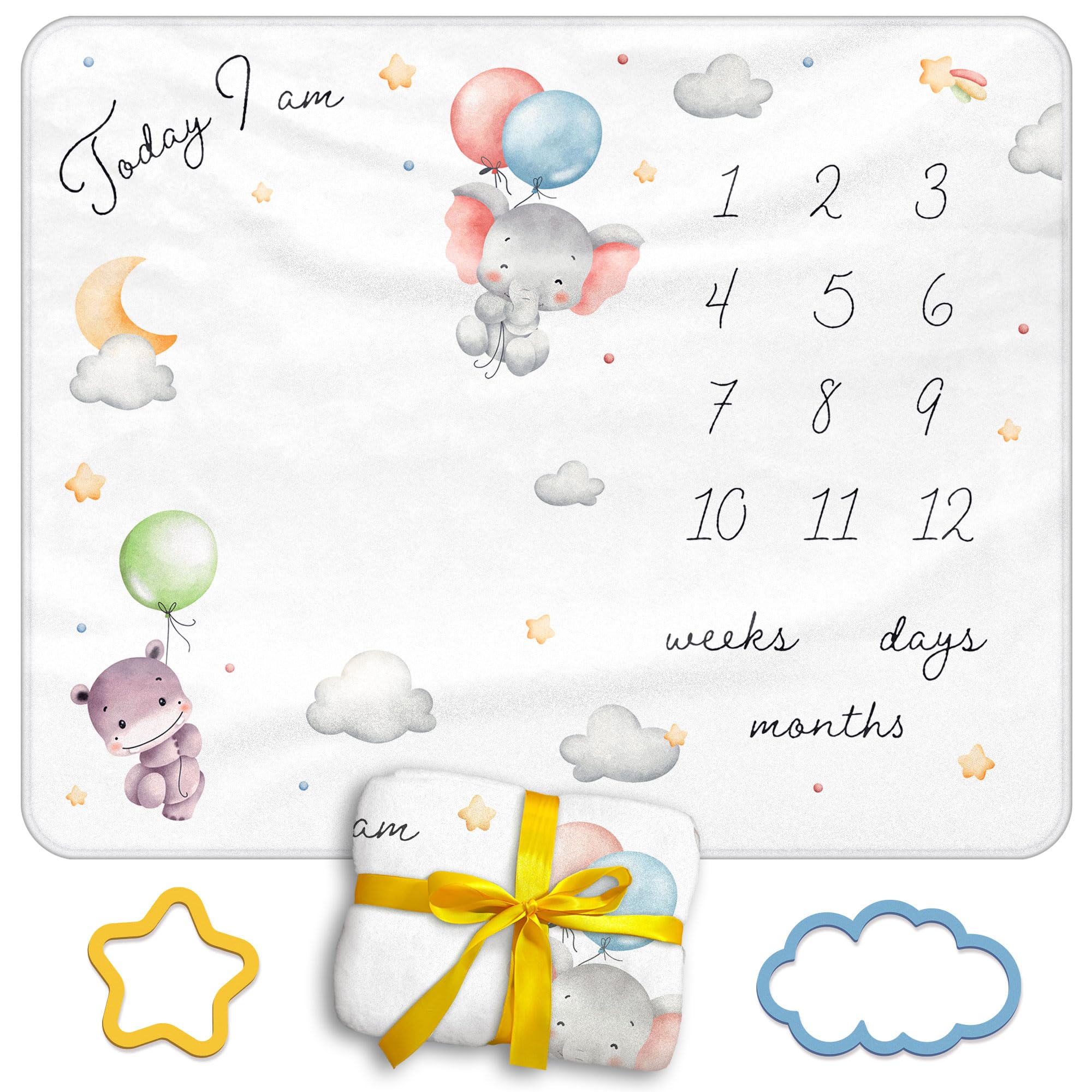Moreiriny baby photo backdrop in white and pastels enhances nursery photography sessions.