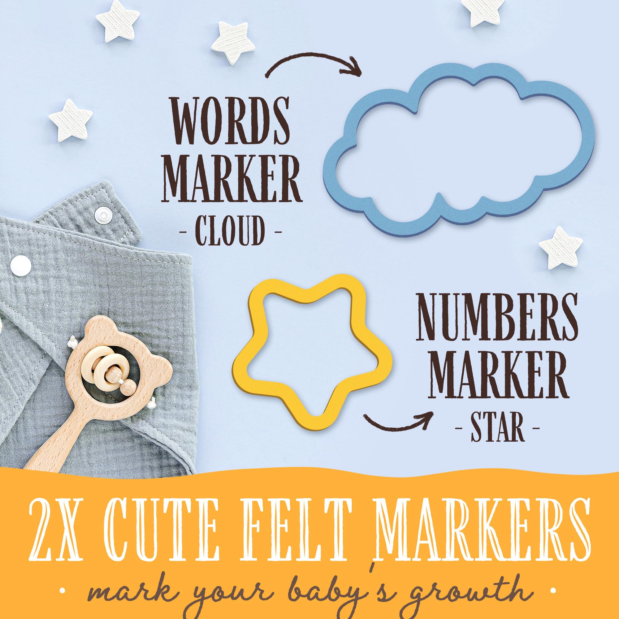 Moreiriny gift-ready design ships folded with ribbon for easy baby shower gifting.