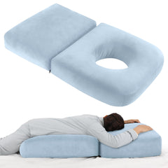 Morelexa pregnancy pillow full body 45.3 inch supports the entire torso for restful nights