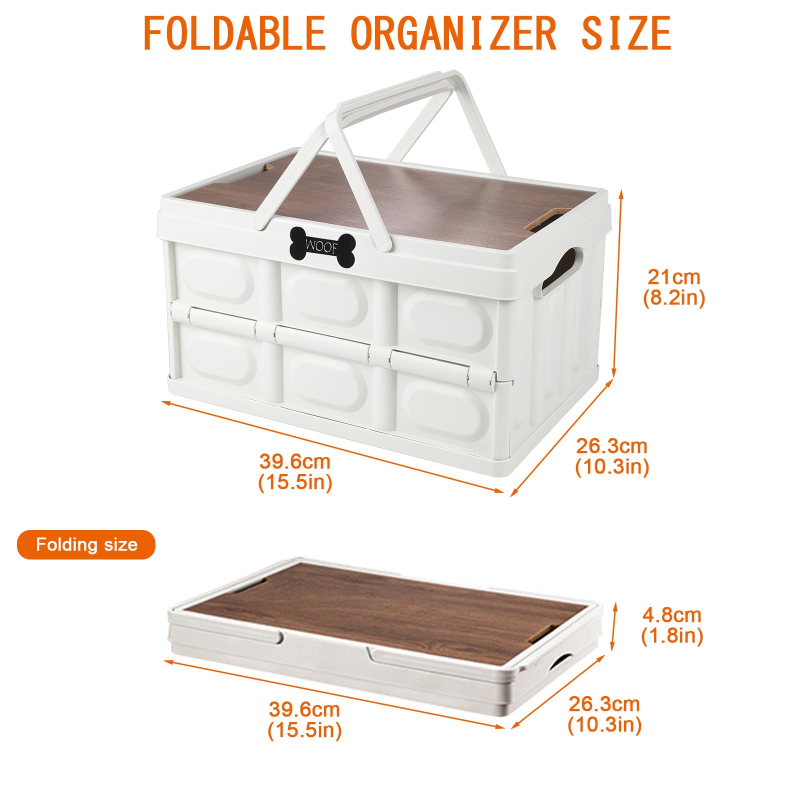 Morezi lightweight plastic dog bin for easy transport during travel.