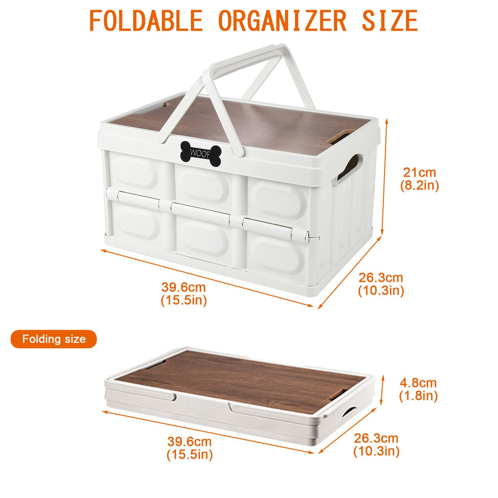Morezi lightweight plastic dog bin for easy transport during travel.