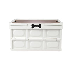 Morezi outdoor dog toy bin with lid for organized toy storage.