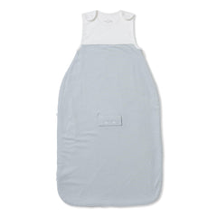 MORI baby sleep sack blue stripe with snug neck for safe, cozy sleep