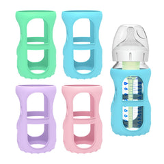 MORLIKE LIVING 9oz bottle sleeve on glass bottle adds secure grip and protection