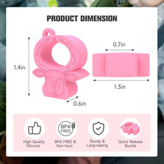 Compact keychain included keeps the release tool handy during school drop-offs