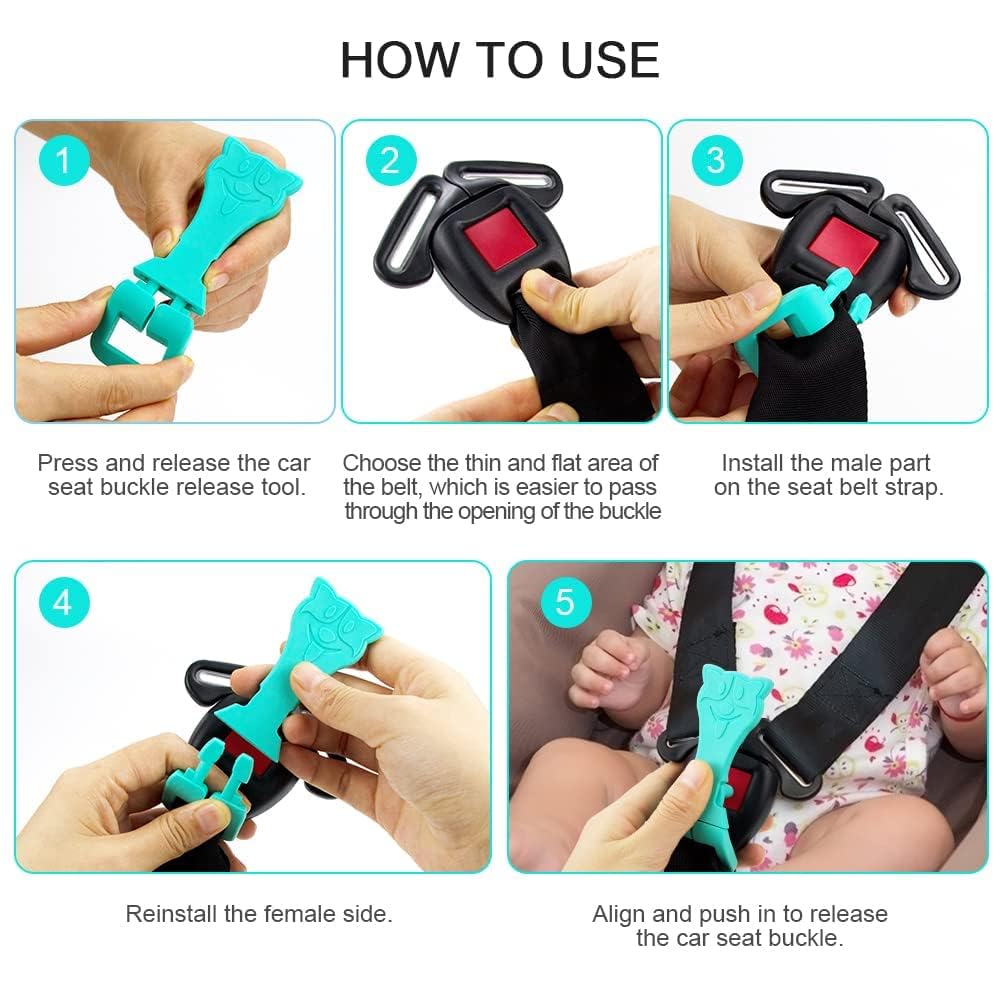 MORLIKE LIVING Unbuckle Release Assistant — simple two-step installation guide.