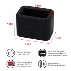 MORLIKE LIVING silicone material highlights soft silicone grip for multiple buckle receivers.