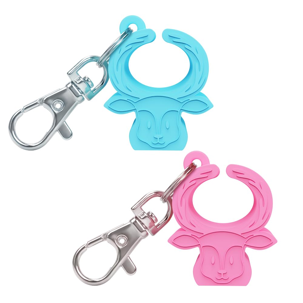 MORLIKE LIVING silicone buckle-release tool mint pink in hero shot for easy unbuckle action