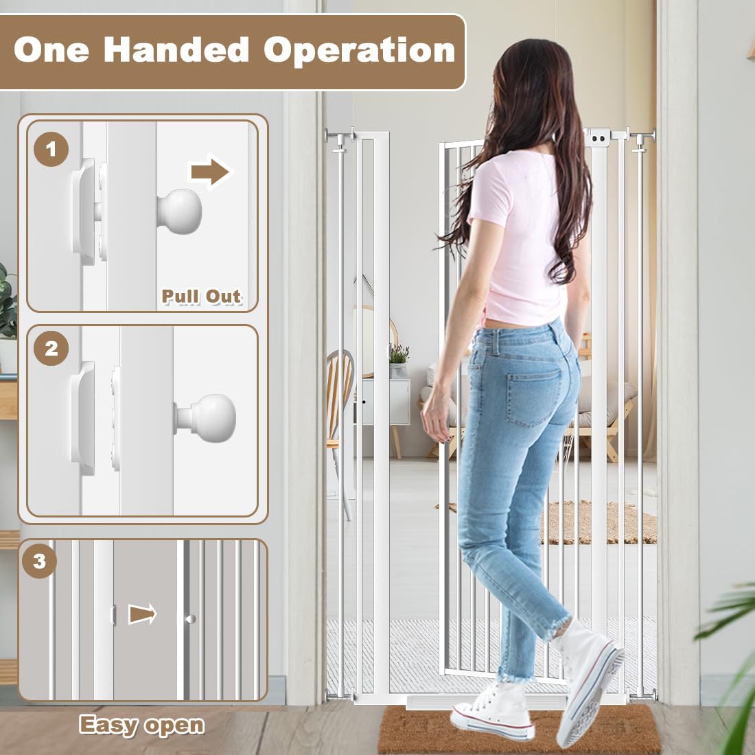 Mornyray adjustable-width design fits 30 to 62 inches.