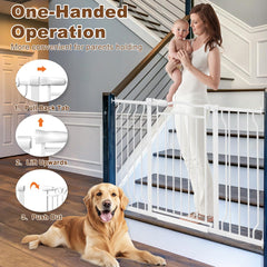 Expansion panel 4.72 inches increases width for doorway fit.