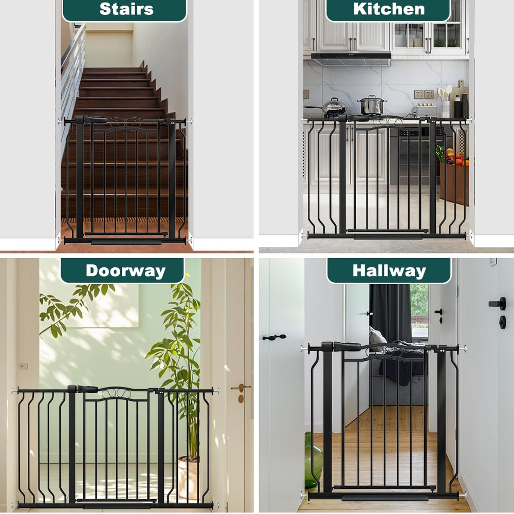 Mornyray gate suitable for kids and pets staying safely inside perimeters.