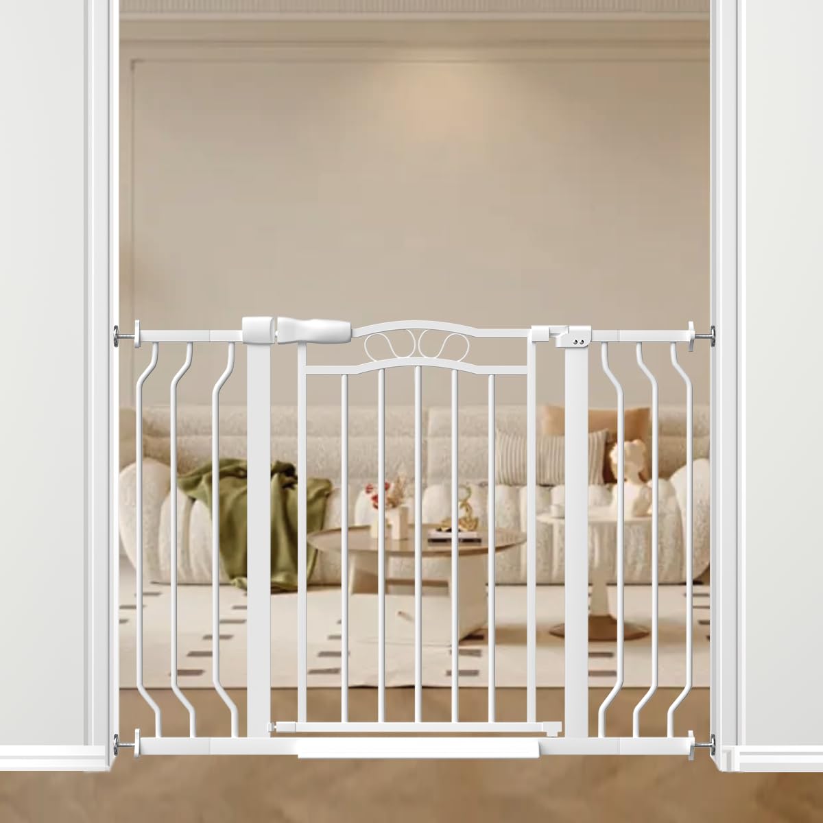 Mornyray easy-install no-drill design protects walls while keeping spaces safe
