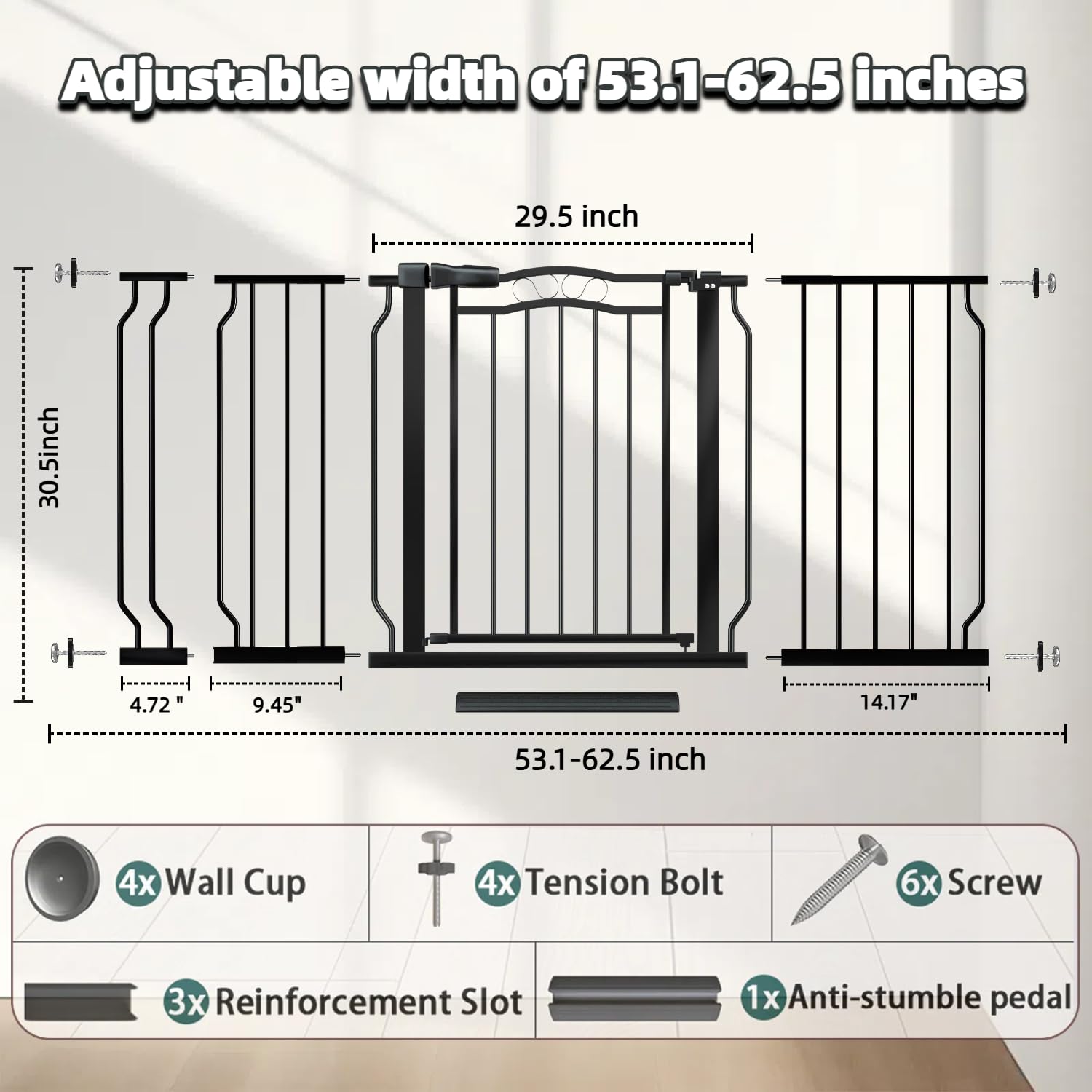 Mornyray lace-arch design gate adds decorative touch for homes.