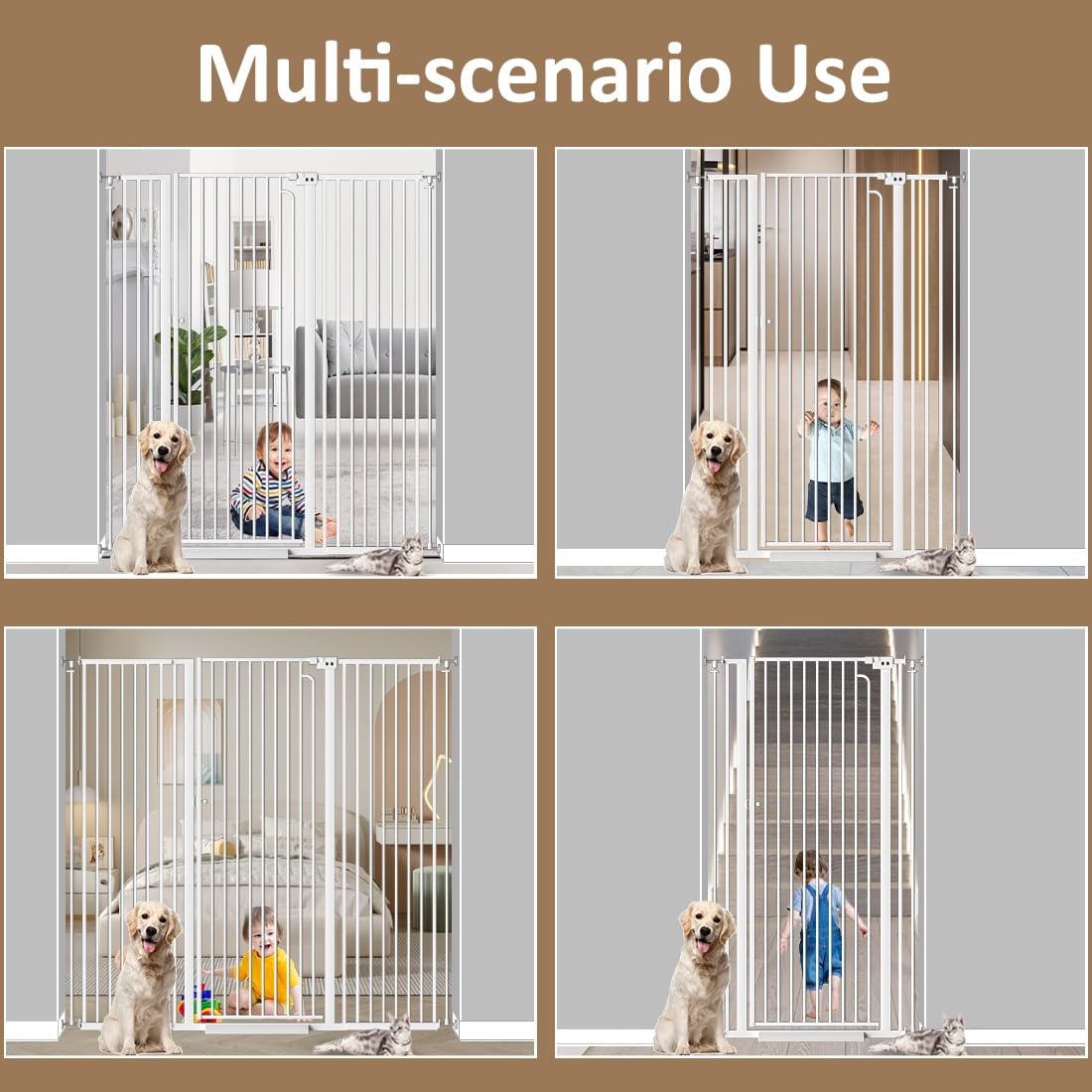 Mornyray tall gate ideal for kitchen and stairs.