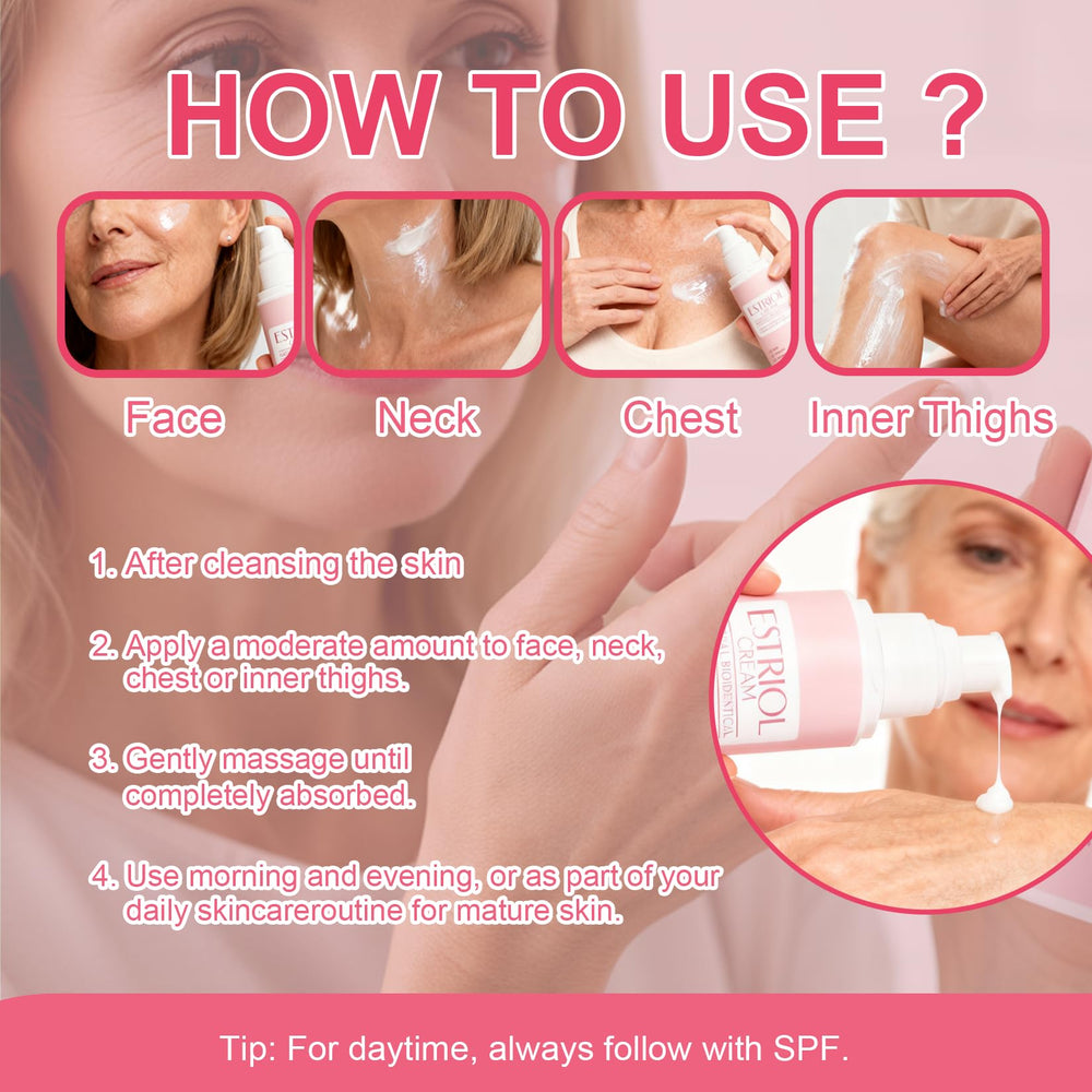 Morovan Estriol Cream lightweight formula providing quick absorption.
