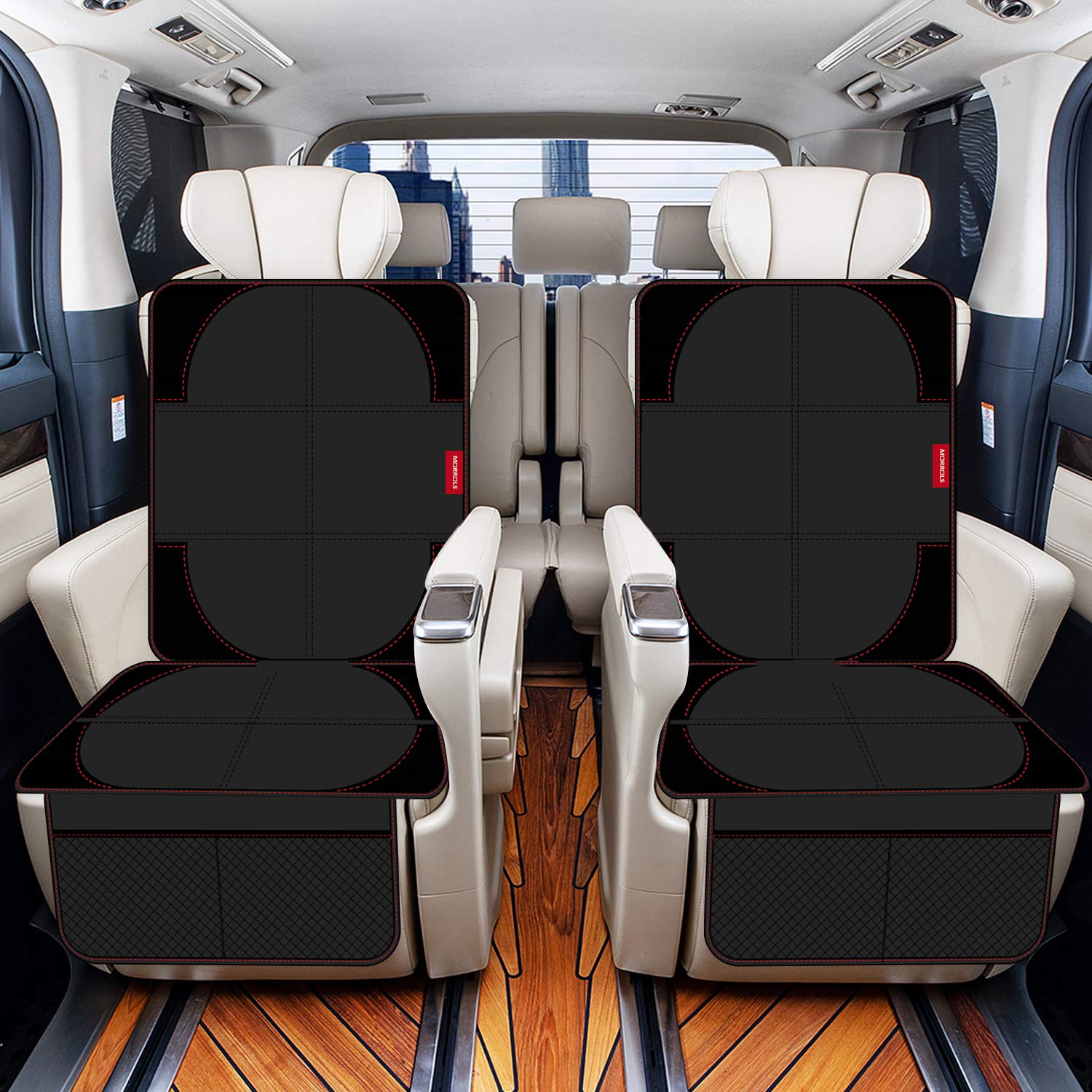 MORROLS car seat protector thick padding cushions riders for long drives.