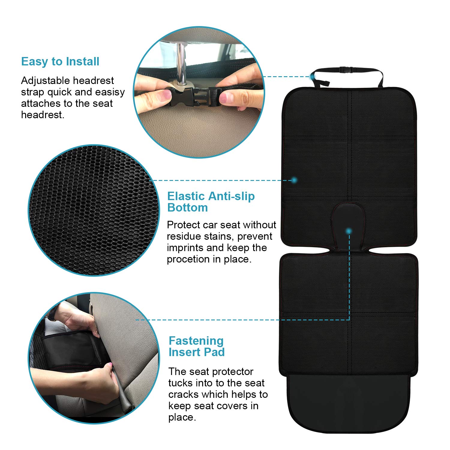MORROLS mesh pockets organize toys, snacks, and travel essentials.