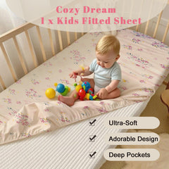 MorroMorn wrinkle-resistant, machine-washable sheet stays vivid after many washes.