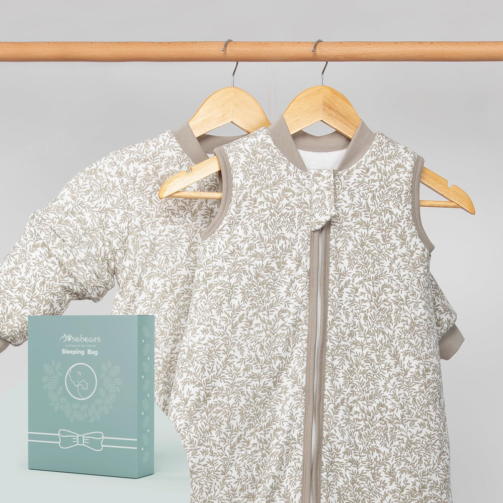 Mosebears baby sleep sack care guide supports simple washing at home