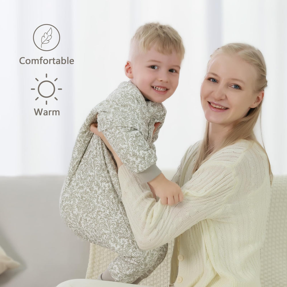 Mosebears sleep sack with legs showing sleeveless design for air circulation