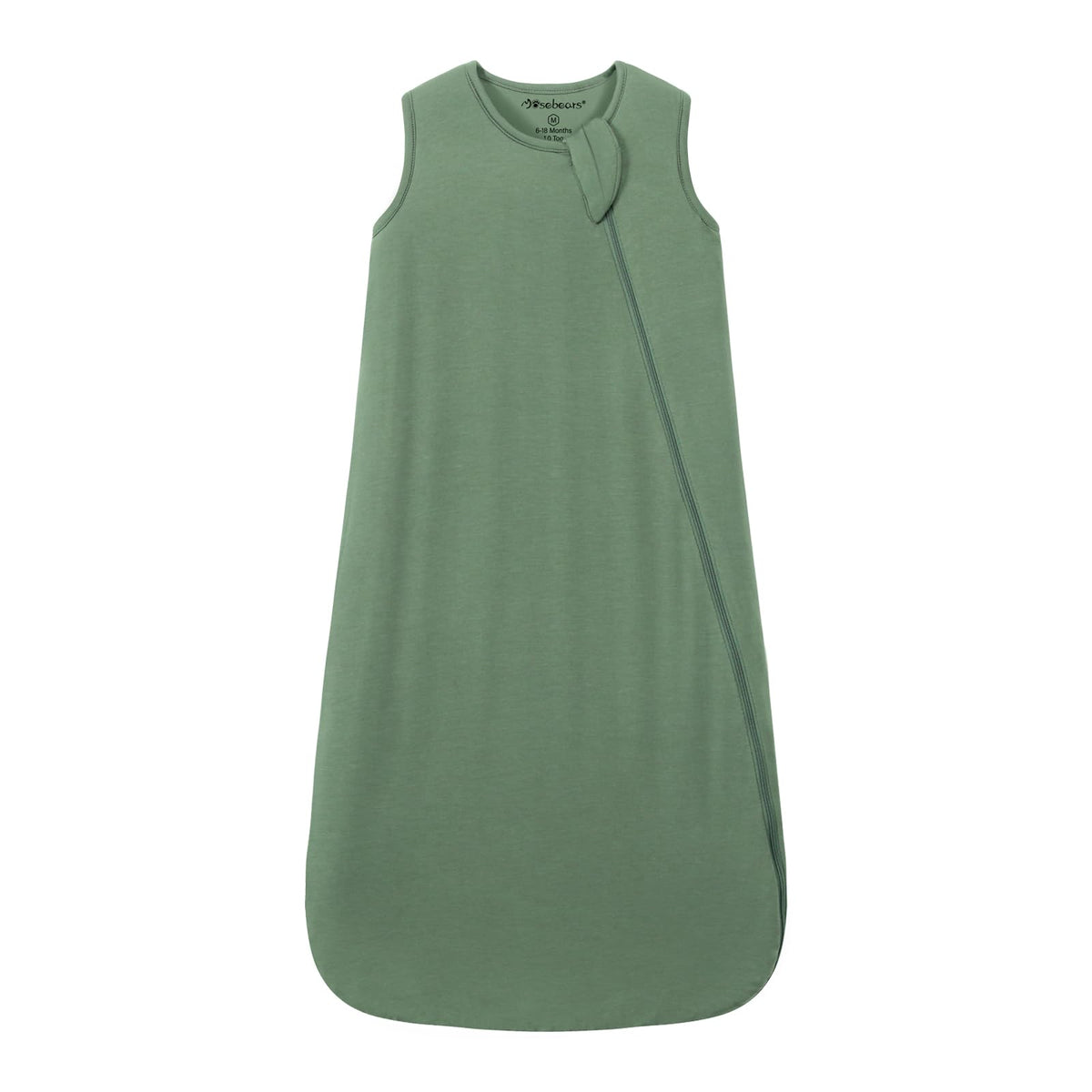 Mosebears sleep sack outer fabric is ultra-soft bamboo for cozy all-night warmth