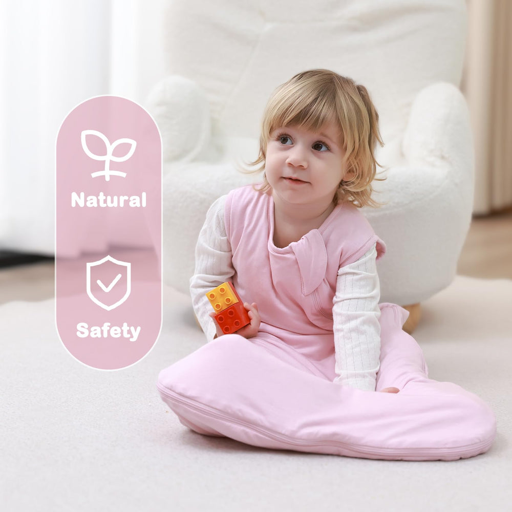 Mosebears sleep sack with 2-way zipper top and bottom for easy changes
