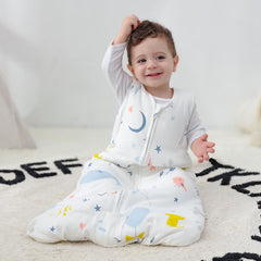Bottom zipper access for quick diaper changes in Mosebears Sleep Sack