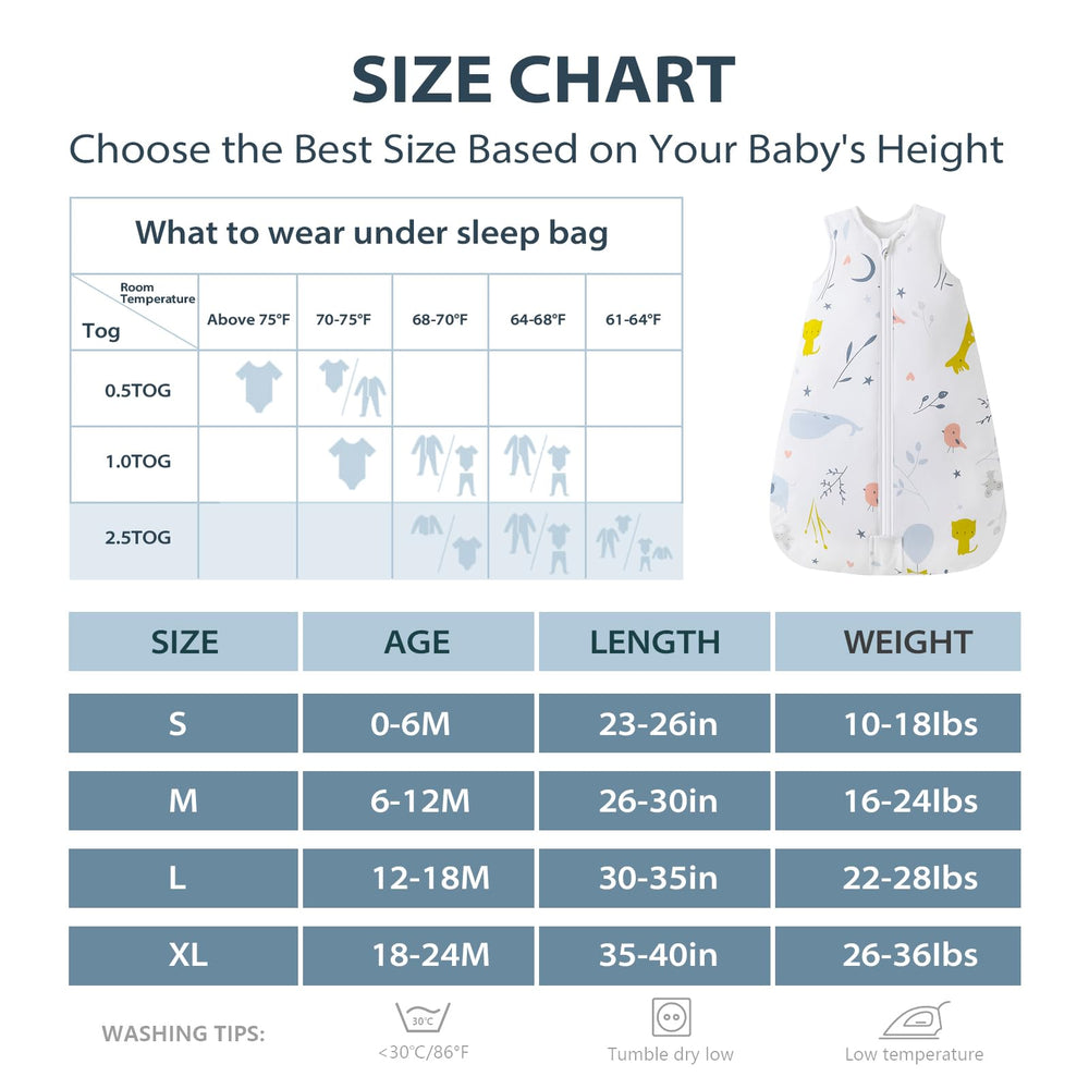 Room temperature-friendly warmth supports comfortable sleeps in the Mosebears Sleep Sack