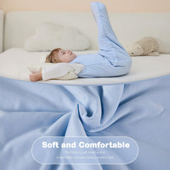 Mosebears roomy fit with extended length supports growth and kicks without slipping
