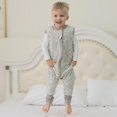 Mosebears sleeveless sleep sack with feet supports air flow and movement.
