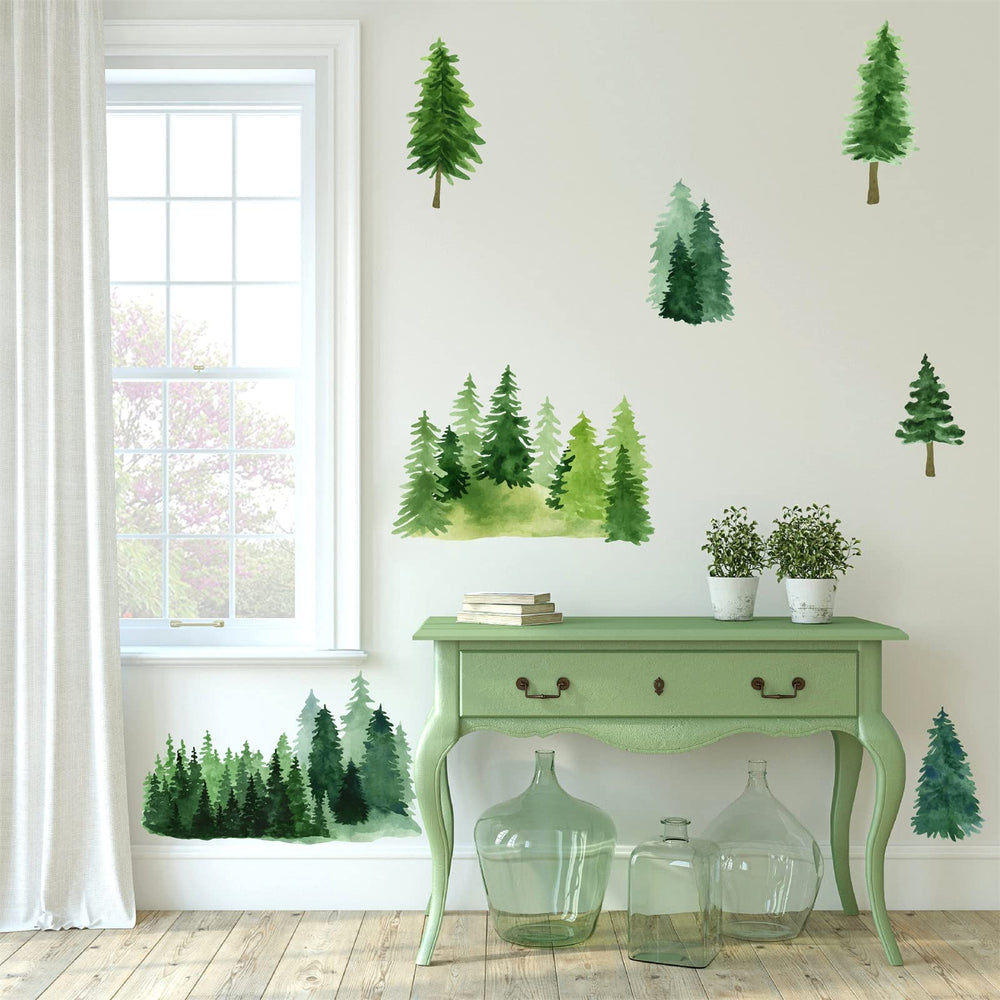 MOSITU nature woodland tree decals suit windows, doors, and glass surfaces.