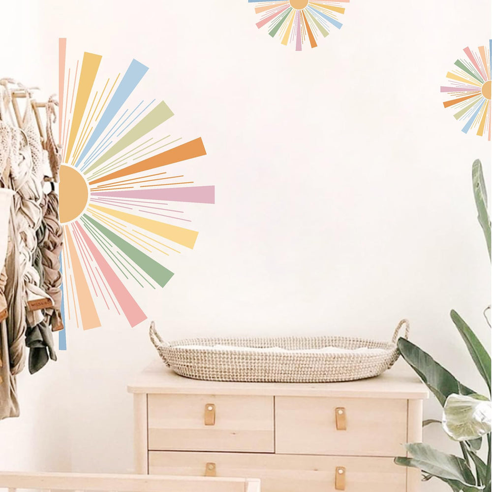MOSITU nursery sun sticker adds a soft cozy glow