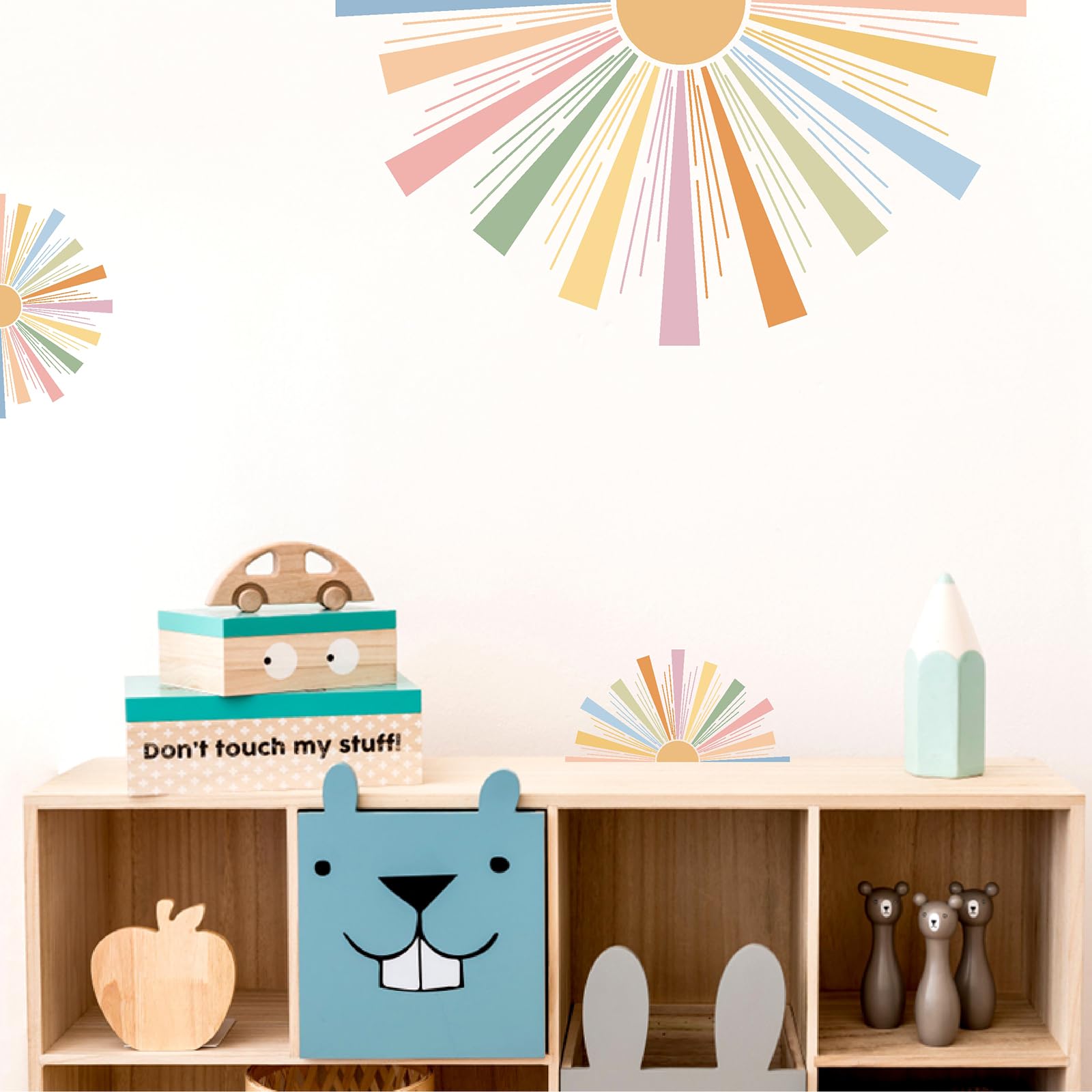 MOSITU sun wall decor suited for smooth surfaces like glass or doors