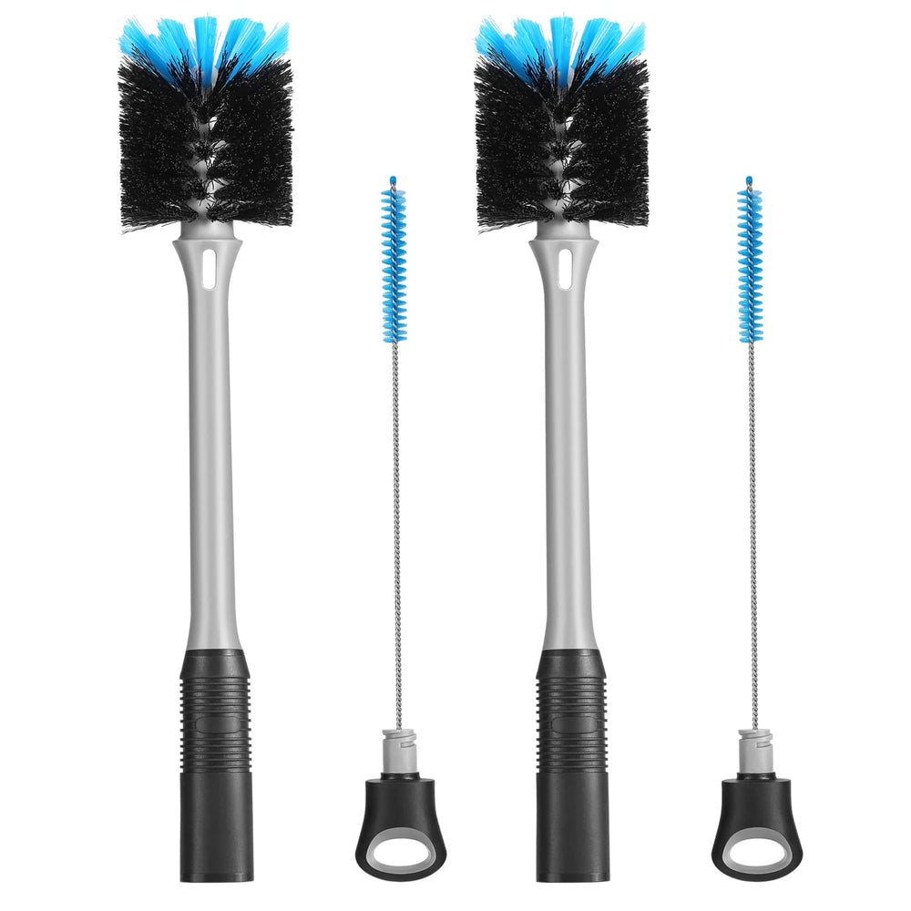 MOSOLAN 2-in-1 bottle brush with straw nest cleans hard-to-reach corners.
