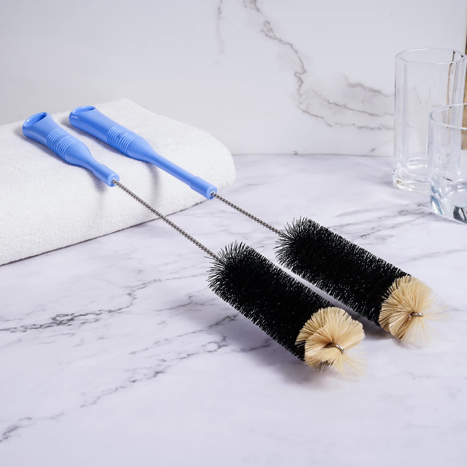MOSOLAN versatile brush suitable for beer bottles and wine decanters