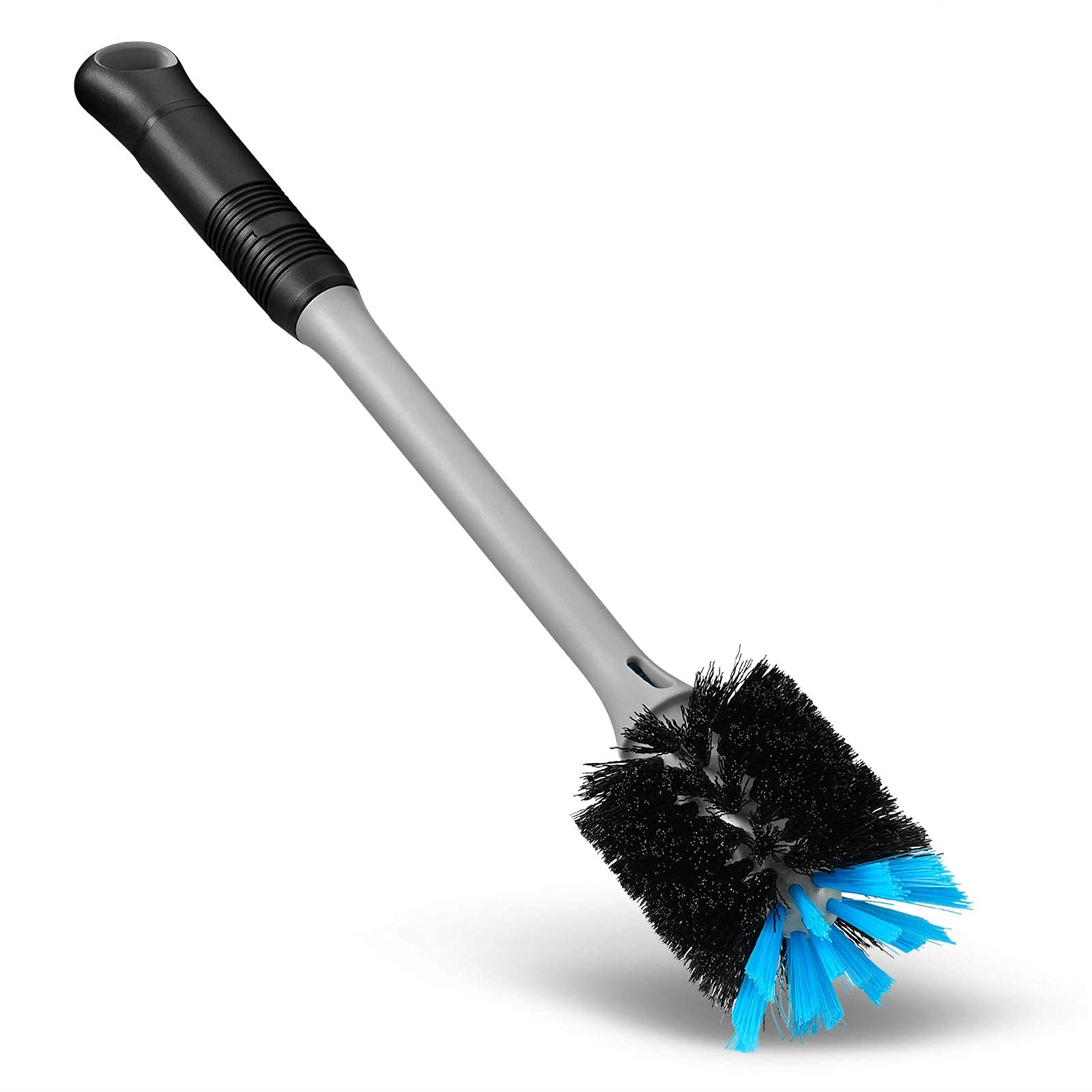 MOSOLAN dual-bristle cleaning head tackles delicate glassware and stubborn residue