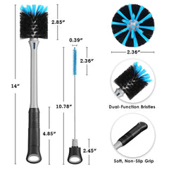 MOSOLAN mini straw brush reaches narrow spouts and crevices.