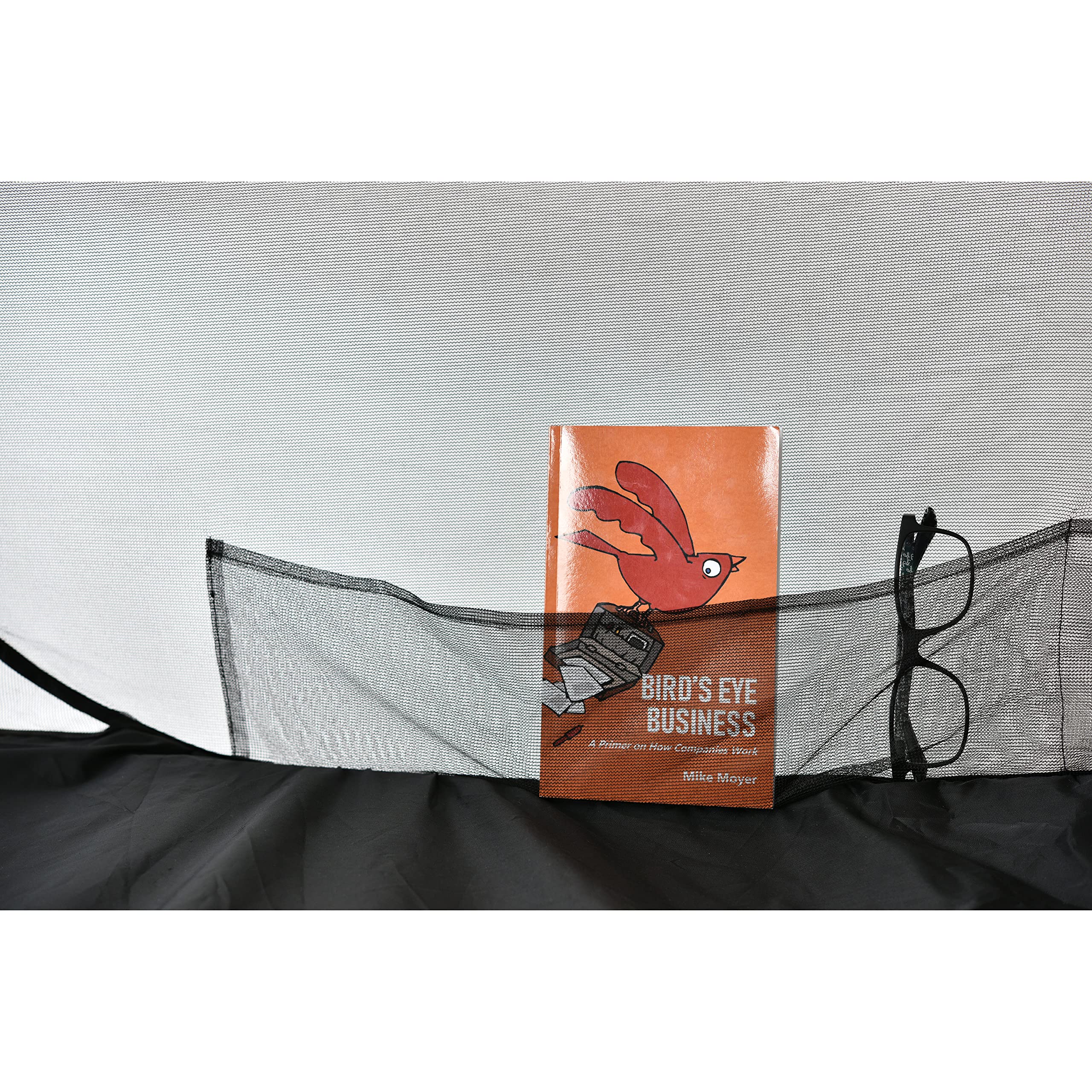 Compact MosquitOasis shelter provides reliable bug protection in outdoor settings.