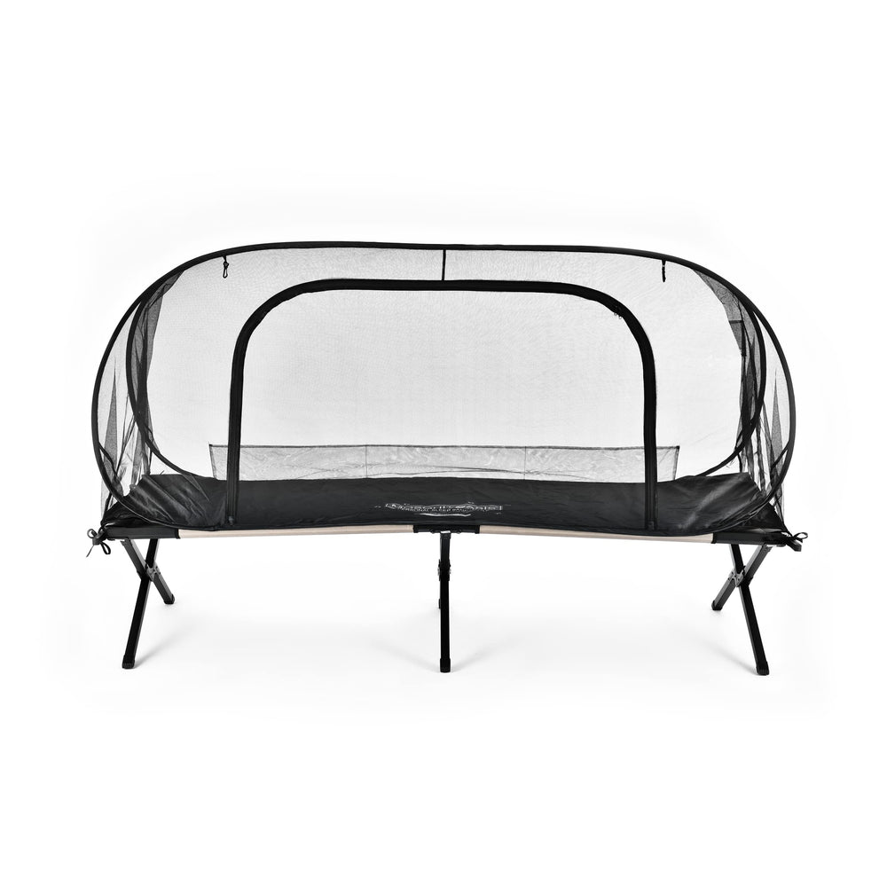 Fine polyester mosquito netting from MosquitOasis stays breathable while keeping pests out.